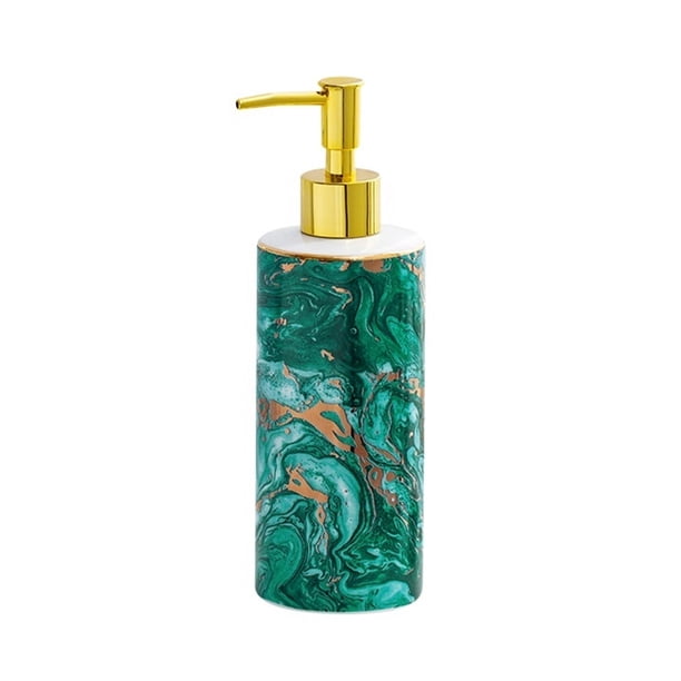 Dispensador de jabón líquido de cerámica for encimera, baño, cocina, manos o lavavajillas, 390 ml