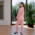 thumbnail image 4 of Conjunto pants deportivo para mujer de algodón Rosa GAON, 4 of 5