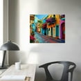 thumbnail image 4 of PRATYUS  Mexican Village Painting, Mexican Art Prints, Mexican Art Decor, Mexican Art Poster, Mexican Folk Art, Mexican Wall Art, Modern Mexican Art 20x16in, 4 of 6