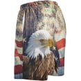 thumbnail image 4 of Bald Eagle American Flag Firework 4Th Of July USA Mens Pajama Pants Shorts Sleepwear Lounge Men's Pajama Bottoms Gift for Family, 4 of 7