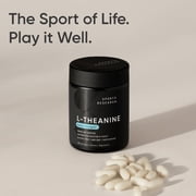 Sports Research® Double Strength L-Theanine 200mg, Organic Coconut Oil, Supplement for Focus, Relaxation & Alertness, Non-GMO, Gluten Free, 120 Count