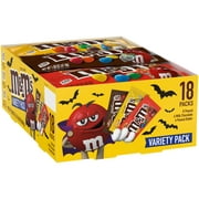 M&M's Full Size Halloween Chocolate Candy Bars - 30.58 oz/18 Ct Box