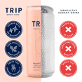 thumbnail image 4 of TRIP Sparkling Magnesium Drink, Peach Ginger Flavor, 12 oz, 12 Pack, Adaptogen Drink With Ashwagandha and Lions Mane, 4 of 9