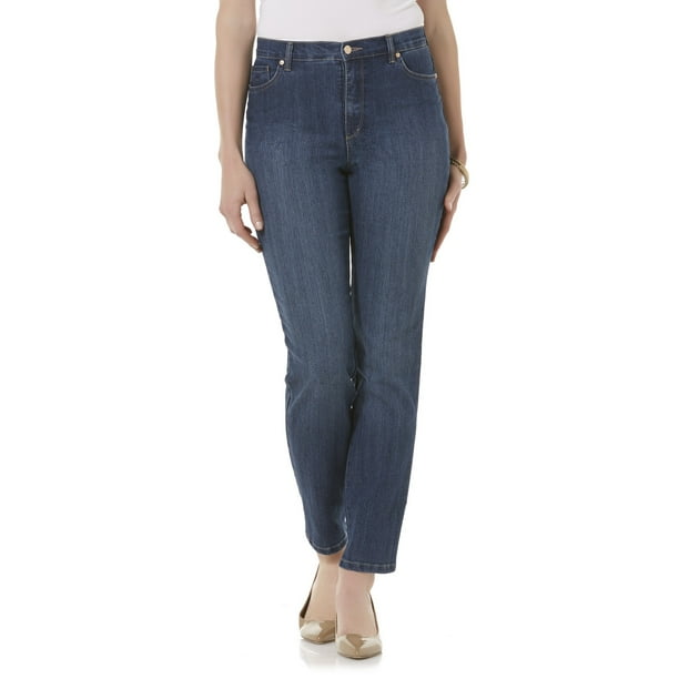 Amanda Heritage Fit Tapered Leg Classic Rise 12 Average Blue - Walmart.com - Walmart.com