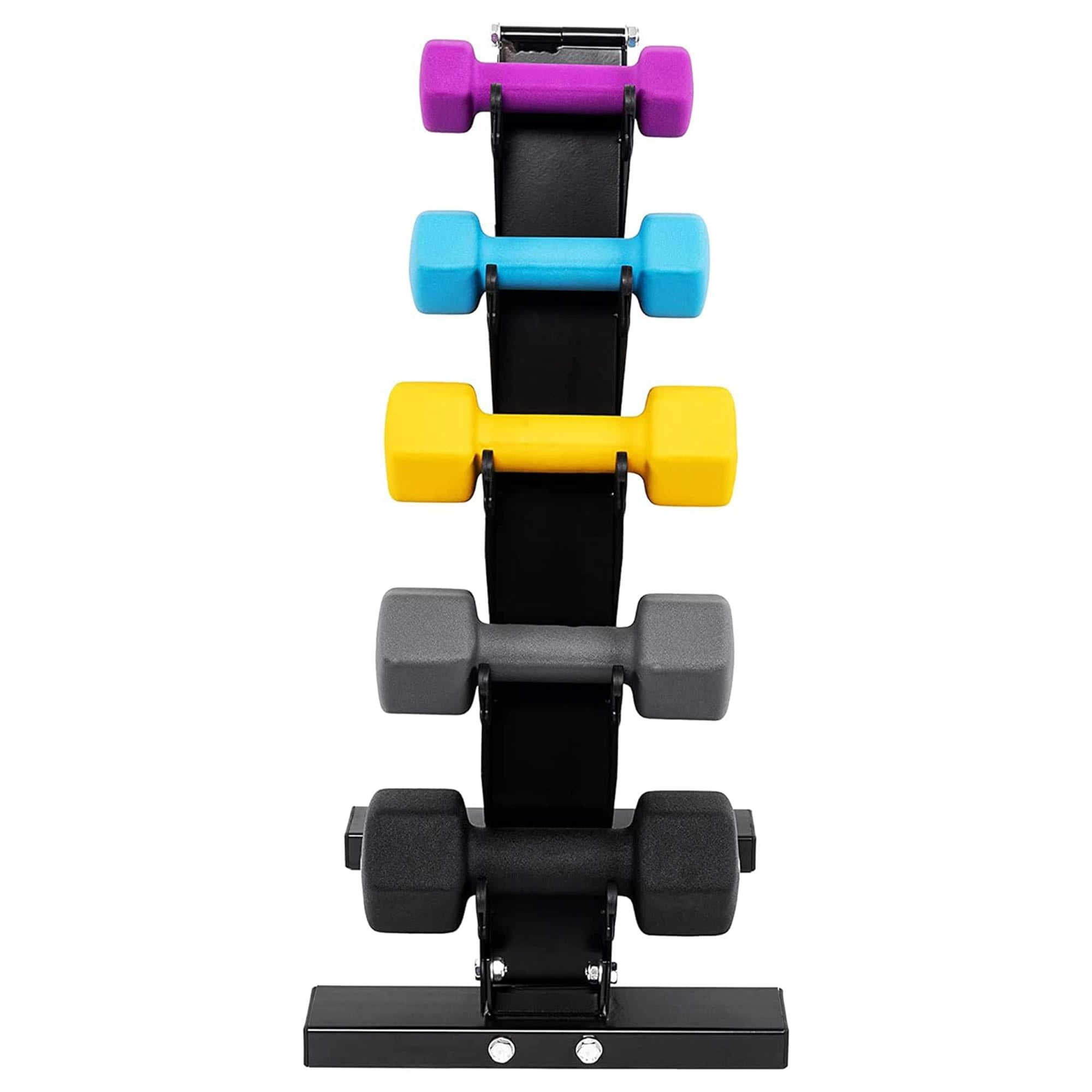 BalanceFrom Fitness Dumbbell Weight Set, 3-12 Pound with Stand for
