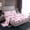 Pink 01, variant on Feelyou Girl Rabbit Animal Twin Sheet Sets, Pink Retro Floral Bedding, 3pcs