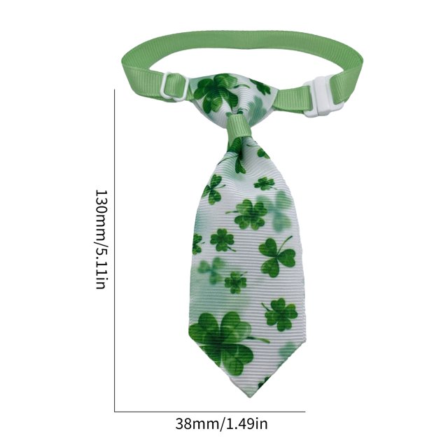 Corbata de cuello para perro, collar ajustable para perro y gato, para disfraz de San Patricio (2) Likrtyny Para estrenar