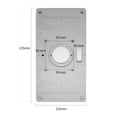 thumbnail image 4 of Aluminum Router Table Insert Plate with 4 Rings and Screws for Woodworking Benches Router Table, 4 of 8