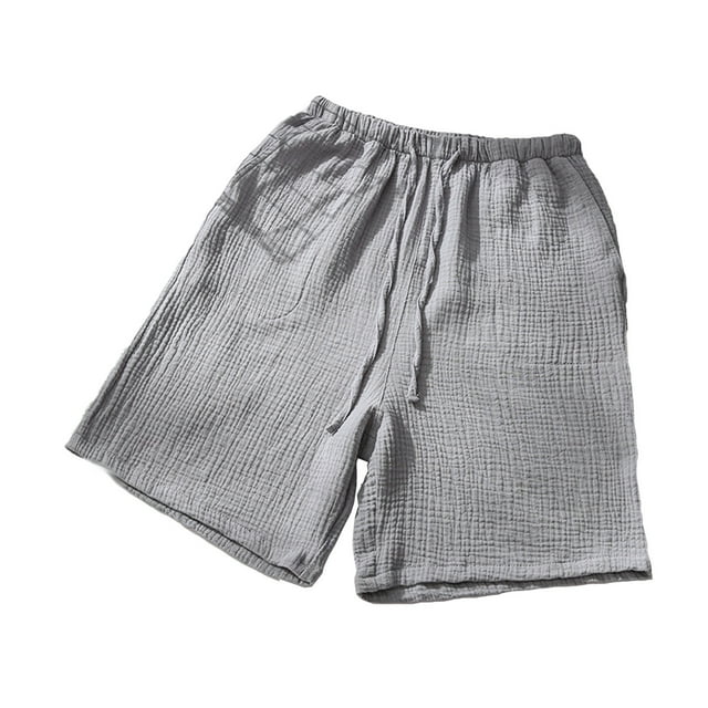 Mens Shorts Casual Fashion Mens Casual Solid Color Spring And Summer Comfortable Pajama Shorts