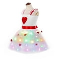 thumbnail image 6 of Otqutp 2-8 Years Kids Girls Valentine's Dress Little Girl Love Bow Dress Sequin Heart Dress Princess Dress Birthday Dress Toddler Girl Clothes(A-1,7-8 Years), 6 of 7