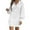 White, variant on Lisingtool Sweater Dress Women's Long Sleeve Fashionable Solid Sweater Medium Length Wool Dress Knitted Dress Fall Dresses G