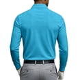 thumbnail image 5 of LWavelet Mens Polo Shirts Long Sleeve Button Collared Golf Shirts Casual Classic Business Dress Shirts for Office Work, 5 of 7