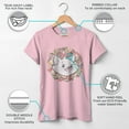 thumbnail image 3 of Girl's Aristocats Floral Marie White Kitten  Graphic Tee Light Pink Small, 3 of 9