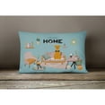 thumbnail image 4 of Carolines Treasures CK7886PW1216 Airedale Sweet Home Canvas Fabric Decorative Pillow 12H x16W multicolor, 4 of 4