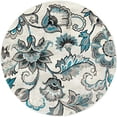 thumbnail image 2 of Home Dynamix Boho Odesa Area Rug, 7'10" Round, Ivory/Blue, 2 of 4