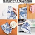 thumbnail image 6 of Kitchen Dish Towels, Beautiful Vintage Pagodas Mountains Kitchen Towels Set of 4 Super Soft Absorbent Dish Towels Set Kitchen Dish Cloths Tea Towels, 28x18 Inch Washcloth Gift, 6 of 7