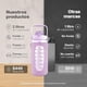 thumbnail image 2 of Botella Deportiva Motivacional de Plástico 2L Color Violeta con Funda de Neopreno y Correa B Life, 2 of 5