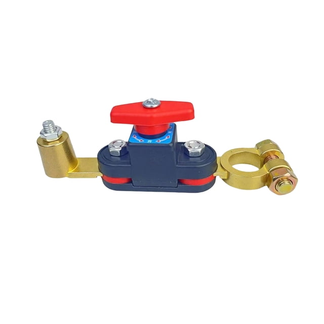 Hioecau Car Battery Power Cut-Off Switch Breaker 12V/24V Battery Disconnect Switch Universal Power Cut Off with Rotating Terminals for Cars Trucks & Boats