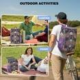 thumbnail image 3 of Boho Vintage Paisley Insulated Backpack Cooler, Leak-Proof & Waterproof, Perfect for Hiking, Picnic, and Lunch Transport, Spacious Compartments for Easy Organization, 3 of 4