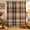 Dark Brown, Burnt Orange, Charcoal, Camel, variant on Orange Blue Plaid Shower Curtain, Waterproof Shower Curtains for Bathroom, Farmhouse Checkered Buffalo Fall Washable Fabric Bathtub Curtain Set Bath Decor with 12 Hooks Extra Long 72"x96"