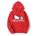 thumbnail image 4 of Sanrio-Sudadera con capucha de Hello Kitty para mujer, ropa bonita 3D con estampado de dibujos animados, moda de primavera y otoño, 2000s, y2k, 4 of 7