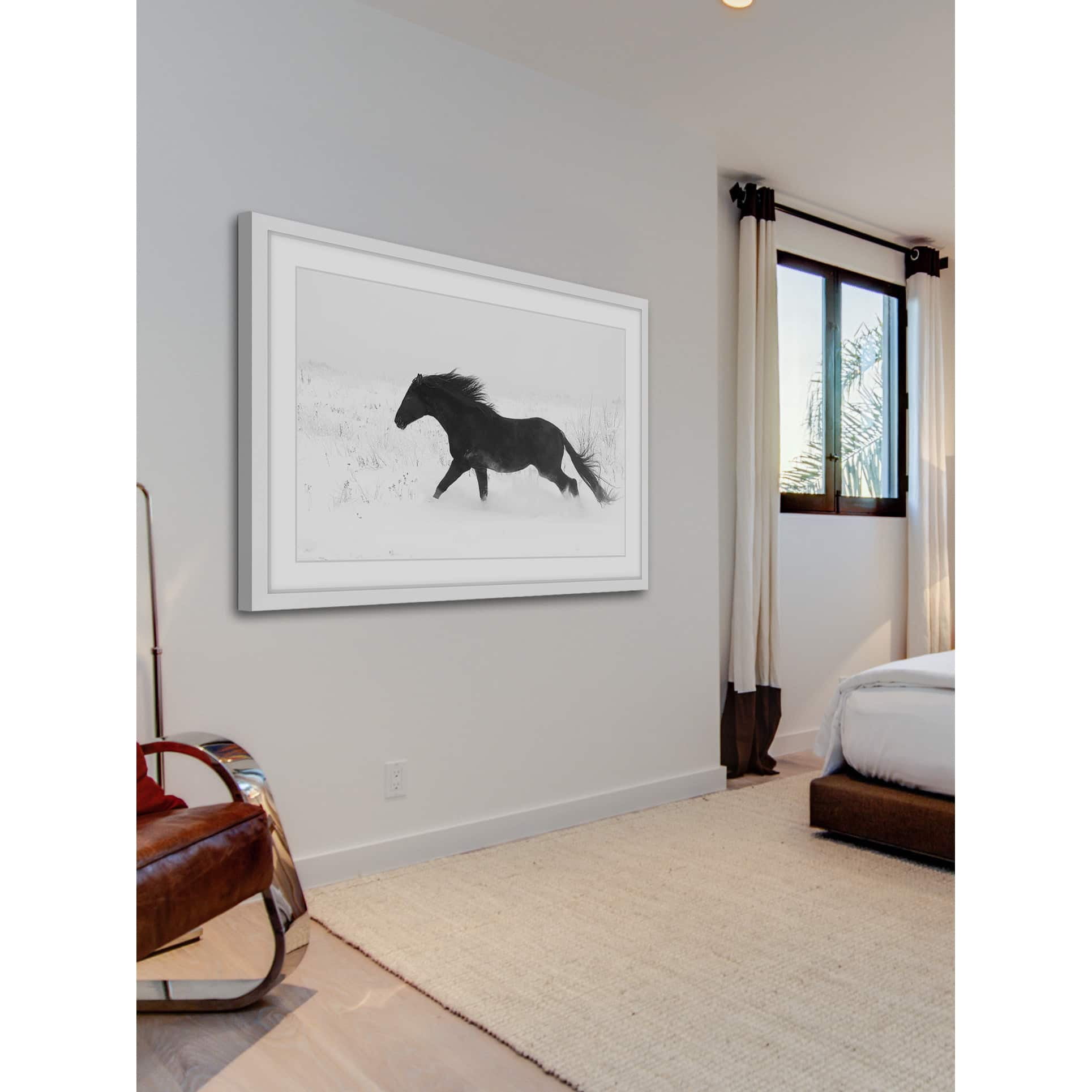Marmont Hill "Jet Black" Framed Painting Print