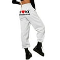 thumbnail image 2 of I Love My Boyfriend Sweatpants (L, White), 2 of 7