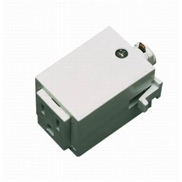 Outlet Adaptor Track Accessory, White