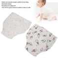 thumbnail image 3 of Insular 2pcs Baby Cotton Training Pants for Infant 6 Layer Newborn Underwear Panties Reusable ClothIce Cream Pattern, 3 of 4