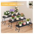 thumbnail image 5 of Set of 3 Heavy Duty Metal Plant Stand with Wheels for Indoor/Outdoor Plants, 5 of 6