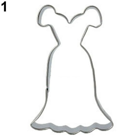 

Trayknick Stainless Steel Dress Car Bone Puppy Dog Circle Mould Cookie Cutter DIY Mold