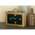 thumbnail image 3 of DecMode 8" Black Wood Encased Clock, 3 of 11