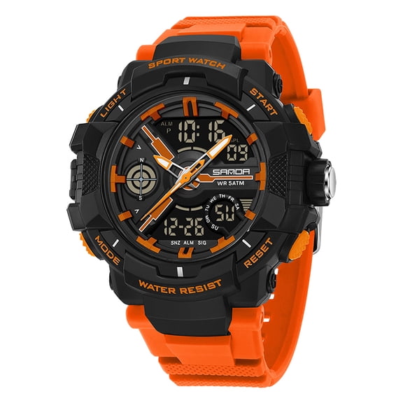 Men's Watch Waterproof Digital Sport Watch Military Digital Watches for men Alarm Back Light Classic Large face Watch