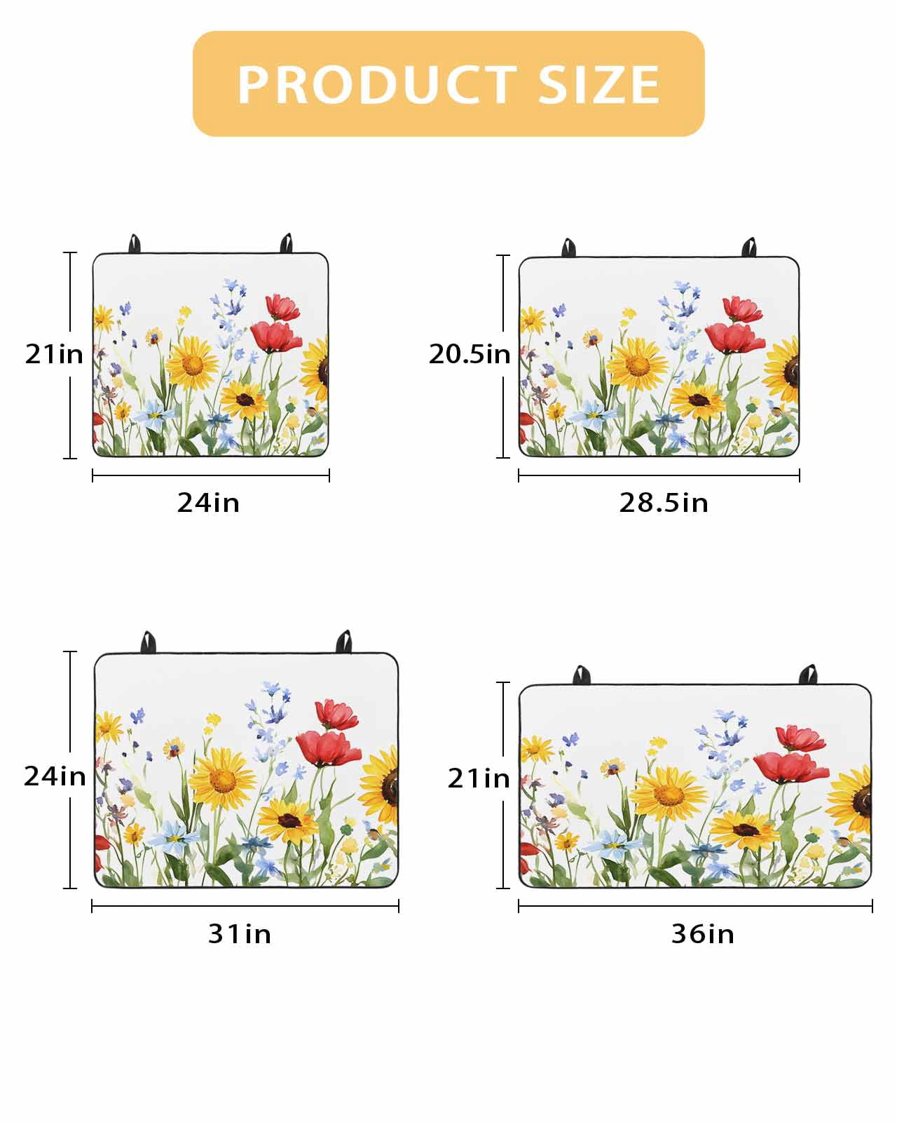 nqOlkjepod Large Induction Cooktop Protector Mat 24"x21", Spring Floral Stove Top Covers for Electric Stove, Summer Pastoral Botanical Decorative Stove Burner Cover Mats, Glass Top Stove Cover