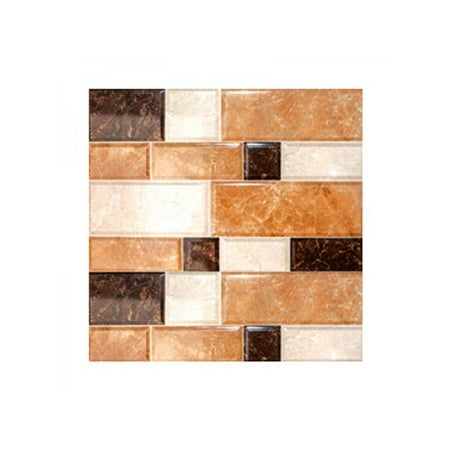 Topumt 6pcs Kitchen Bathroom Floor Simulation Wall Tile Waterproof