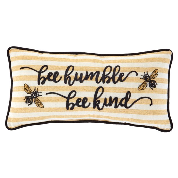 Bee Humble Bee Kind Decorative Throw Pillow Honey Bee Furniture Motif