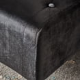 thumbnail image 5 of Black Velvet Ottoman Foot Rest for Living Room, Tufted Upholstered Footstool with Birch Wood Legs, 5 of 12