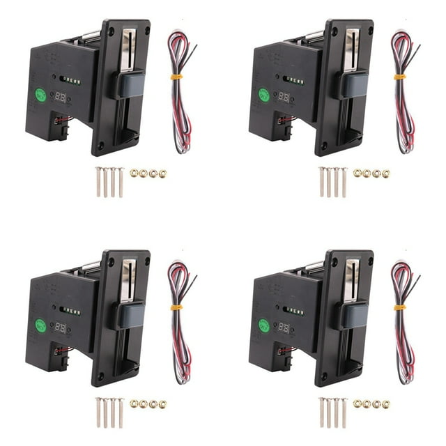 4X Multi Coin Acceptor Coin Pusher Memory for Vending Machine Game Ticket Exchange