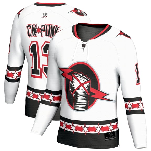 Unisex ProSphere White CM Punk Chicago Hockey Jersey