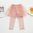 thumbnail image 3 of SILVERCELL 2-8T Little Girls Mesh Laced Ruffle Leggings Toddler Cotton Casual Tutu Pants, 3 of 8