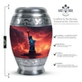 thumbnail image 2 of Statue Of Liberty Red Sky Ashes Urn for Human, Cremation Urns For Adult Ashes Women, Funeral Urns For Adult Ashes Women, Urns For Human Ashes Large Adult, Ash Urns For Humans, Urns 10 Inch, 2 of 5