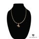 thumbnail image 1 of Collar de oro de 14 quilates con colgante de cabeza de mickey, el mejor regalo unisex para madre, padre, novia, novio, ella, él, collar de cadena Figaro de 14 quilates de Aria Jeweler Daily, 1 of 5