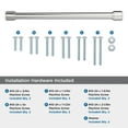 thumbnail image 5 of Amerock Faircrest 12 inch (305mm) Center-to-Center Polished Chrome Appliance Pull, 5 of 7