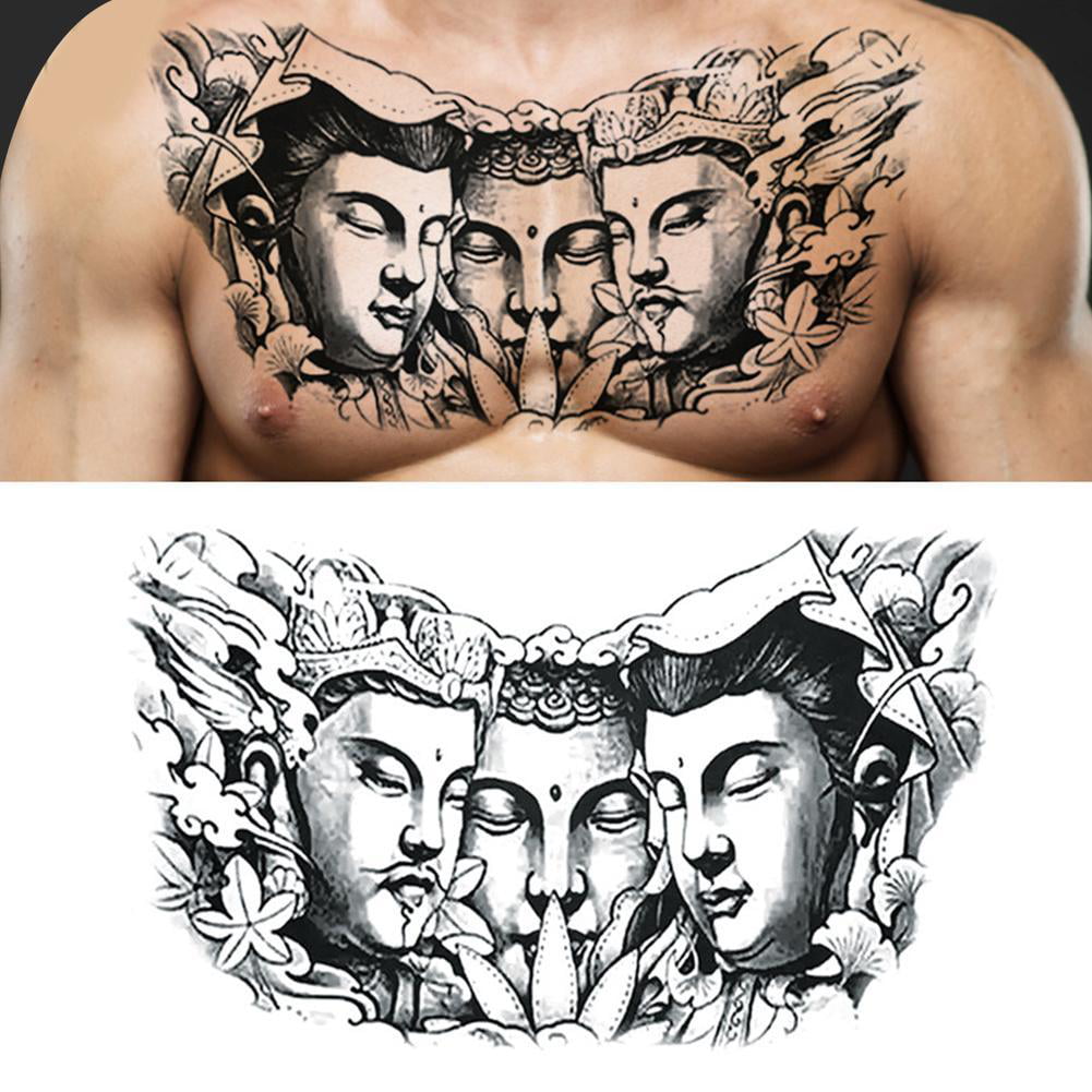 2023 Chest Tattoos for Men Hqb Disposable Waterproof Temporary Cool Stuff  Back | eBay