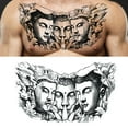 thumbnail image 2 of Temporary Tattoo Buddha Statue Dragon Fake Body Art Waterproof Lady Sticke H9Q3, 2 of 8