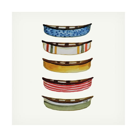 Sylvie Demers 'Canoe' Canvas Art