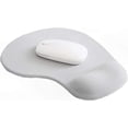 thumbnail image 1 of Ergonomic Mouse Pad with Gel Wrist Rest - Comfortable Gaming Mouse Mat Rubber Base for Laptop and Desktop Computers (Grey), 1 of 5