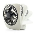 thumbnail image 2 of Treva 5 inch Portable Battery Powered 2 Speed Desktop Fan, Light Blue, 2 of 5
