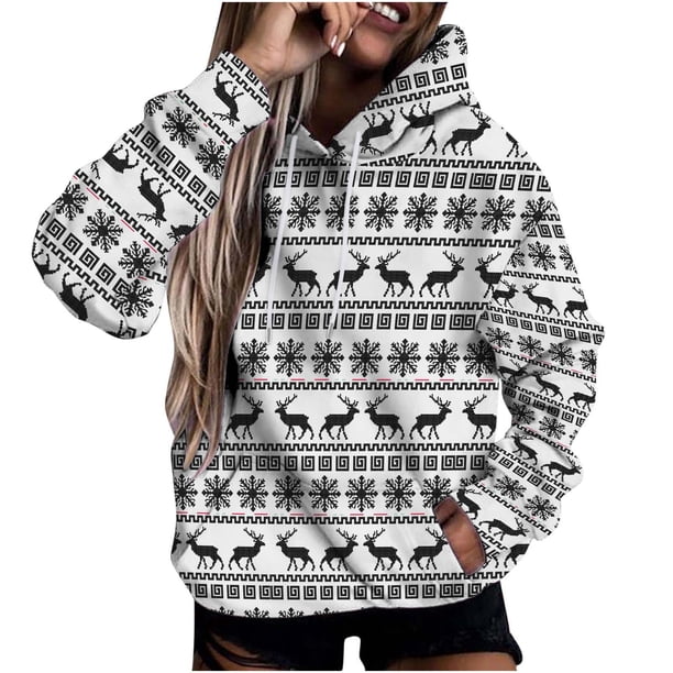 Sudadera Para Mujer Sudaderas Con Capucha de Moda Sudadera de Invierno de Manga Larga Suéter Estampado Sombrero Suéter Superior Informal Odeerbi ODB173321