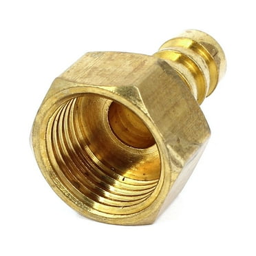 Unique Bargains 12mm Hose Barb to 1/2BSP Female Thread Air Fuel Gas Pipe Brass Quick Adapter